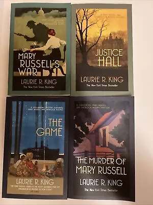 4 Mary Russell Mystery Sherlock Holmes.Paperbacks By Laurie R. King.bundle. New • £11.99