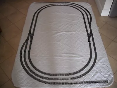 Hornby OO Gauge Nickel Silver Model Railway 2 Loop Track Layout With 6 X Points • £39.99