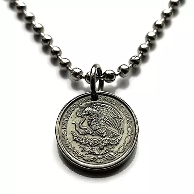 Mexico 10 Cents Coin Pendant Mexican Eagle Jalisco Morelia Puebla Zócalo N003711 • $12.99