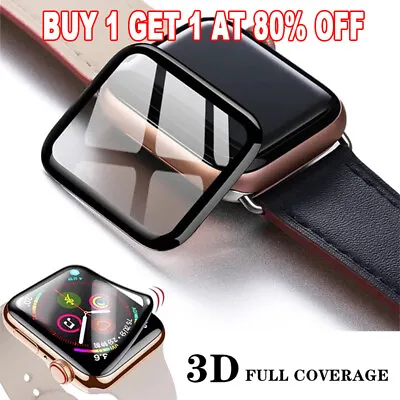 Apple Watch Screen Protector Tempered Glass 44mm 45mm Apple Series 7 • £2.17
