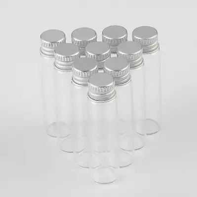 9x 6ml Mini Cute Travel Bottles Screw Top Crafts Wishing Bottles Spell Bottles • £5.99