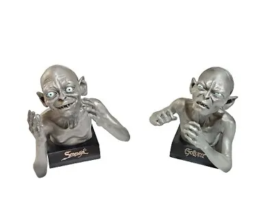 Rare Lord Of The Rings Gollum & Smeagol Pewter Book End LOTR Hobbit Bookends • $183.99