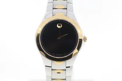 Movado 0606381 Luno Sport Black Dial Two-Tone Stainless Steel Swiss Quartz Watch • $261.75