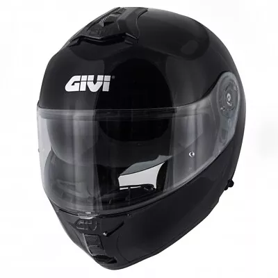 Motorcycle Helmet Modular GIVI X21 HX21 Challenger Shiny Black Size XXL • $239.32