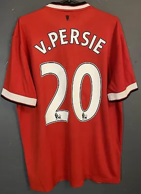 Men's Manchester United 2014/2015 Van Persie Soccer Football Shirt Jersey Size L • $113.99