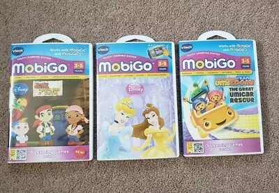 Vtech Mobigo Learning Games Lot Of 3 Disney And Nickelodeon  • $15.99