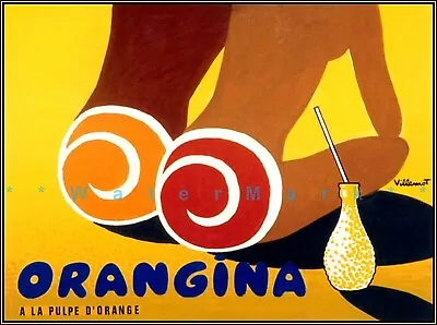 Beach Girls Orangina 1953 Vintage Poster Print Orange Drink Retro Style Wall Art • $27.45