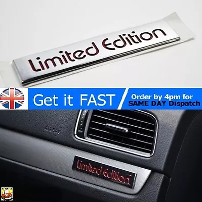 $9.75 • Buy Limited Edition For VW Badge Emblem ABS Chrome Golf Passat CC Tiguan MK3 MK5 