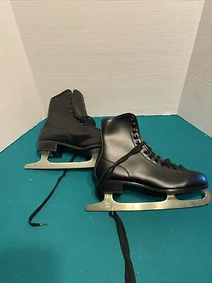 SLM Figure Ice Skates Size Mens 9 Black 10 2/3 Blades • $34.99