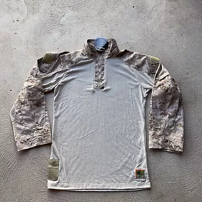 Military Shirt Medium Regular FR Combat Ensemble Desert Marpat Camo Frog NEW • $99.88
