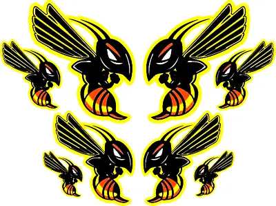 TP Hornet Honda Bees Waterproof Vinyl  Decals / Stickers  8 In Total Four Sizes. • £4.95