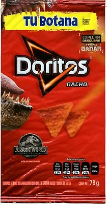 Jurassic World 2017 Sabritas Mexico Doritos EMPTY Bag Nacho 78g • $4.99