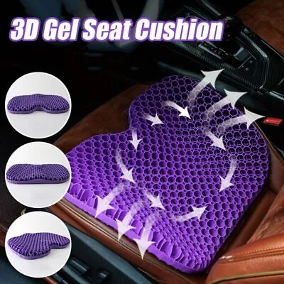 3D Gel Seat Cushion Honeycomb Chair Pad Car Seat Office Wheelchair Pads Soft • $30.50