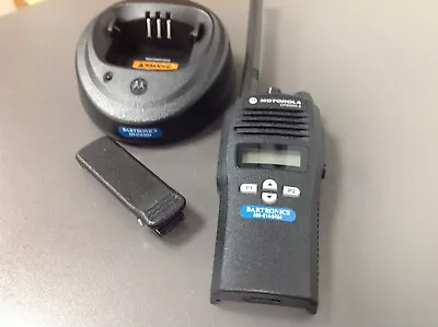 Motorola VHF CP200XLS Charger NO POWER Antenna Programmed NO BATTERY • $179