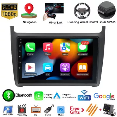 9  Android 10.1 Car Radio Carplay Stereo GPS WiFi Navi FM For VW Polo 2010-2016 • $205.75