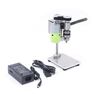 100W Mini Drill Press Bench Chuck Wood Metal Speed Adjustable Drilling Machine • $51.30