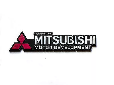 For Mitsubishi POWERED By Mitsubishi Logo Aluminium Alloy Car Badge Emblem Fit  • $13.99