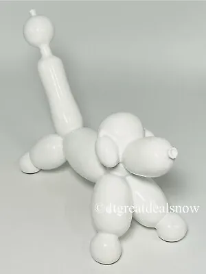 Collectible Ceramic Retro Pop Art White BALLOON DOG THREE HANDS CorpUnique • $17.97