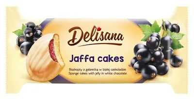 £8.79 • Buy 5 X Delisana Jaffa Cakes Blackcurrant In White Choc 135g (Pack Of 5)