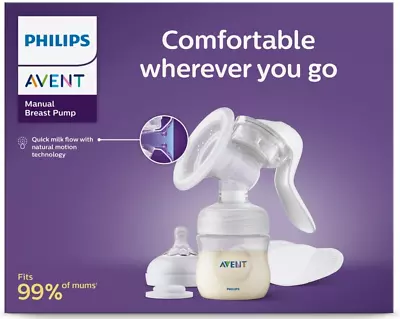 Philips Avent Manual Breast Pump SCF430/10 Portable On The Go Comes With BOTTLE • $84.99