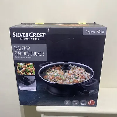 Silvercrest Table Top Electric Cooker 33cm Can Also Be Used As A Wok • £39.99