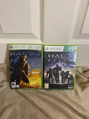 XBox 360 Halo Reach And Halo 3 Games Includes Disc Box Manuals • £5