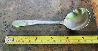 ✅️ H & T Mfg Co Vintage 1940 Meadow Flower Silverplated Cream 🤍 Ladle  • $4.99