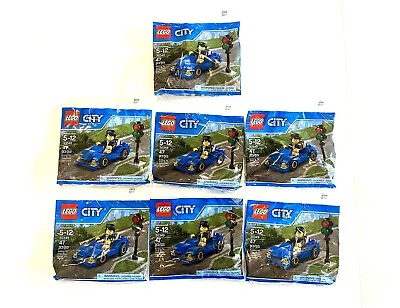 Lot Of 7 LEGO CITY: Blue Sports Car (30349) New Retired Rare Party Favor • $42.99