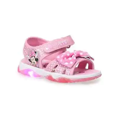 New Disney's Minnie Mouse Toddler Girls' Light-Up Sandals 6 7 8 9 10 • $29.95