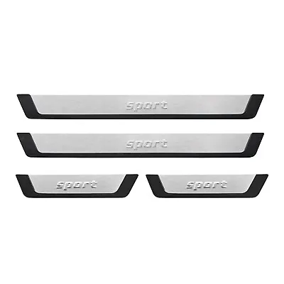 Door Sill Scuff Plate Scratch Protector For Volvo V70 V90 Sport Steel Silver 4x • $54.99