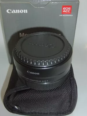 Canon Mount Adapter EF-EOS R Lens Adaptor Boxed With Caps And Pouch. EXCELLENT • £129.99