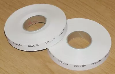  2 Rolls Genuine Avery Monarch 1110 Pre-printed 'SELL BY'  Price Gun Labels  • $11.95