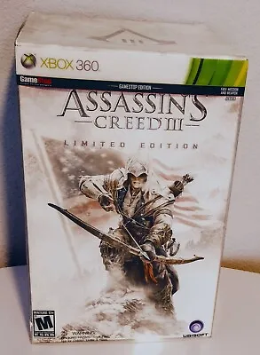 $299.25 • Buy Assassins Creed 3 Limited Edition Xbox 360 GameStop Sealed Statue + More RARE