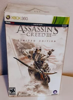 $299.25 • Buy Assassins Creed 3 Limited Edition Xbox 360 GameStop Sealed Statue + More RARE