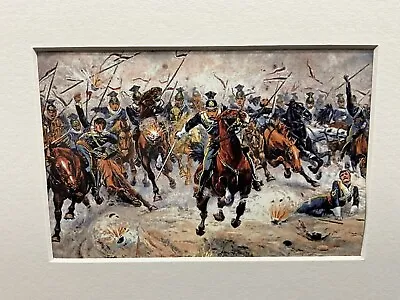 17th Lancers At The Battle Of Balaclava Crimean War Mounted Print 10x 8 • £8.99
