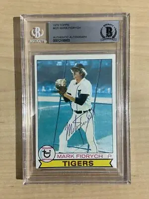 1979 Topps Mark Fidrych Tigers Beckett Authentic Auto • $99.98