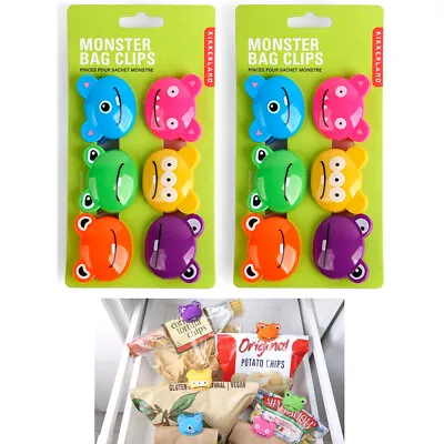 12X Kikkerland Bag Clips Kitchen Chip Snack Food Storage Sealing Multi Purpose • $15.34