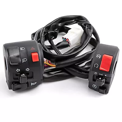 Motorcycle 7/8  Handlebar Horn Button Turn Signal Fog Light Controller Switch • $18.05