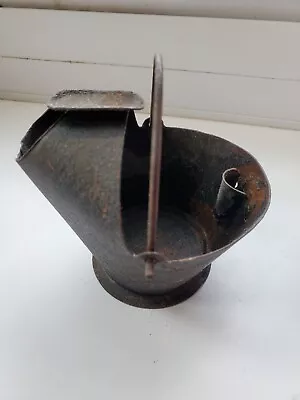 Vintage Small Metal Coal Scuttle Bucket Ashtray 3.25  Tall Mini • $6.35