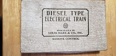 Old Louis Marx & Company Diesel Electric Train (Model 9554) With Box Reduced $10 • $85