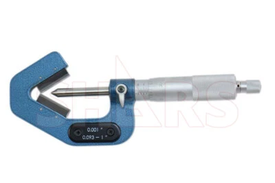 $159.95 • Buy SHARS .093-1  60 Degree V-Anvil Micrometer 3 Flute Grad .001  NEW P}
