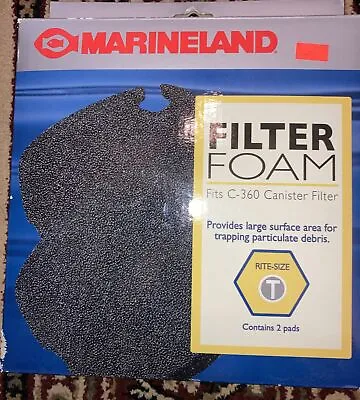 Marineland Aquarium Filter Foam Fits C-360 Canister Filter 2pk Rite-Size T • $9.95