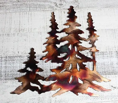 Trees In Copper Metal Wall Art Decor 16  Tall • $44.99
