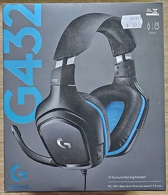 Logitech G432 7.1 Surround Gaming Headset Wired PC PS4 Xbox One Nintendo Switch • $129.95