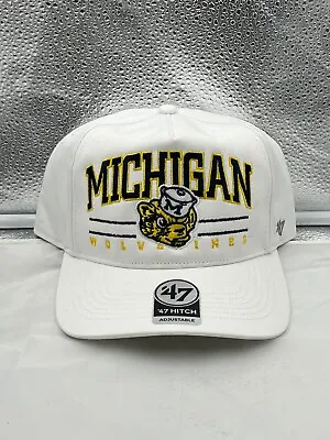 Michigan Wolverines Throwback NCAA '47 Brand White Roscoe Hitch Adjustable Hat • $38