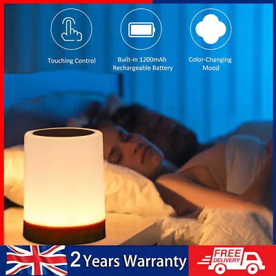 LED Touch Sensor Dimmable Night Light Baby Room Sleeping Aid Bedside Table Lamp • £8.99