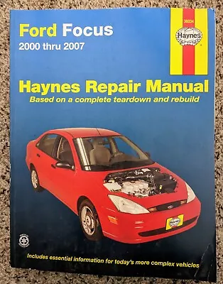 $17 • Buy Haynes 36034 Repair Manual Ford Focus 2000-2007 Automotive Guide