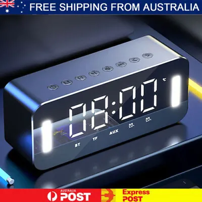 $19.89 • Buy Digital Alarm Clock FM Radio Bluetooth Speaker Wireless Night Light LED Display
