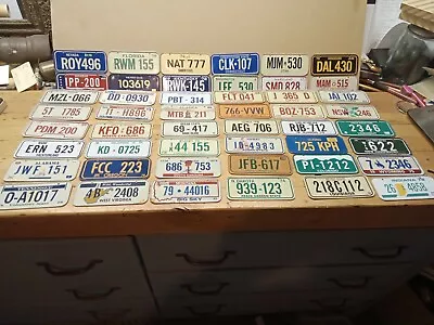 Vintage 1978 Miniature License Plates Set Of 48 States Cereal Gifts • $60