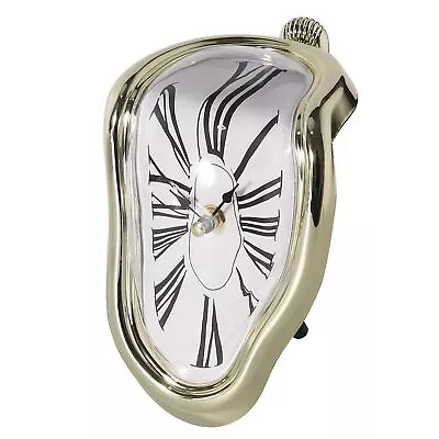 Melting Clock Salvador Dali Melting ClockFunny Melted Clock Decor Maximalist... • $21.82